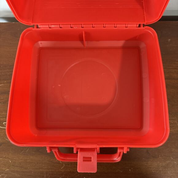 Vintage Aladdin Disney Goof Troop Plastic Red Lunch Box - Picture 12 of 12